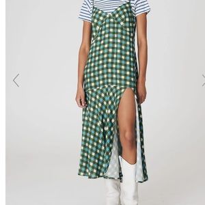 Back Beat Co. Blue Gingham Dress